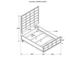 223261Q-S4 Durango 4-piece Queen Bedroom Set Smoked Peppercorn