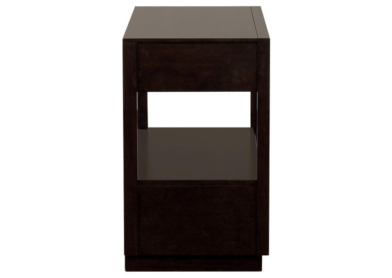 223262 Durango 2-drawer Nightstand Smoked Peppercorn
