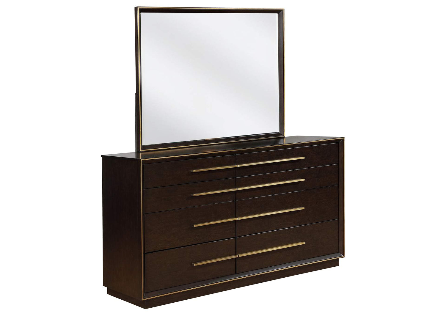 Durango 8-drawer Dresser with Mirror Smoked Peppercorn