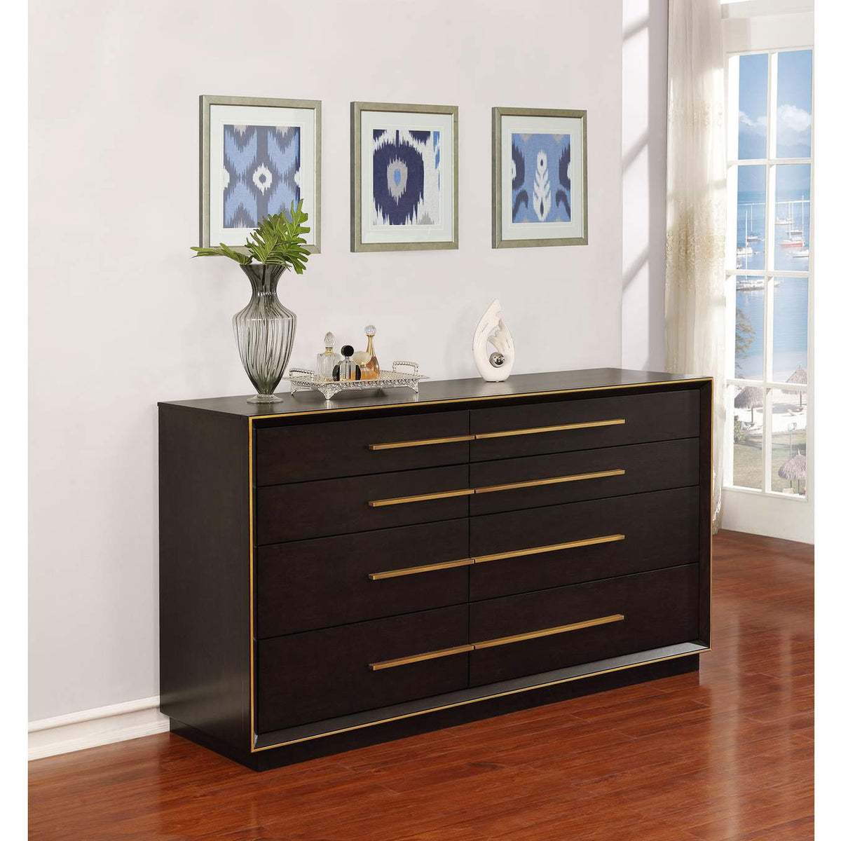 223263 Durango 8-drawer Dresser Smoked Peppercorn