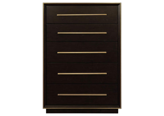 223265 Durango 5-drawer Bedroom Chest Smoked Peppercorn