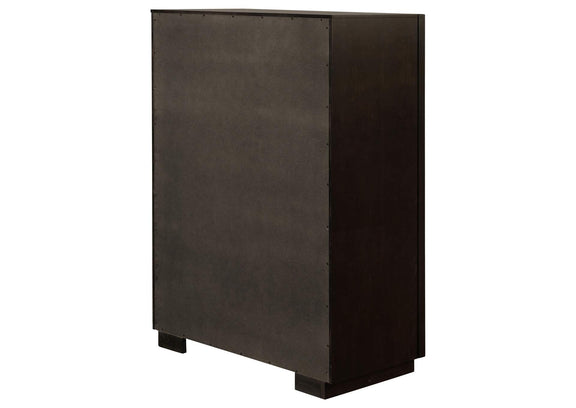 223265 Durango 5-drawer Bedroom Chest Smoked Peppercorn