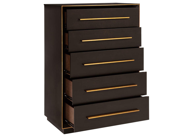 223265 Durango 5-drawer Bedroom Chest Smoked Peppercorn