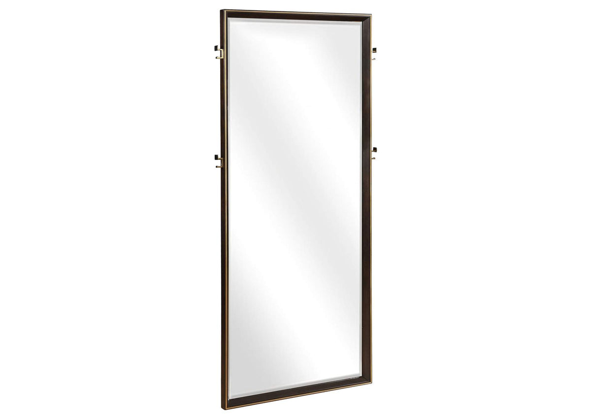 Durango 80-inch Standing Floor Mirror Smoked Peppercorn
