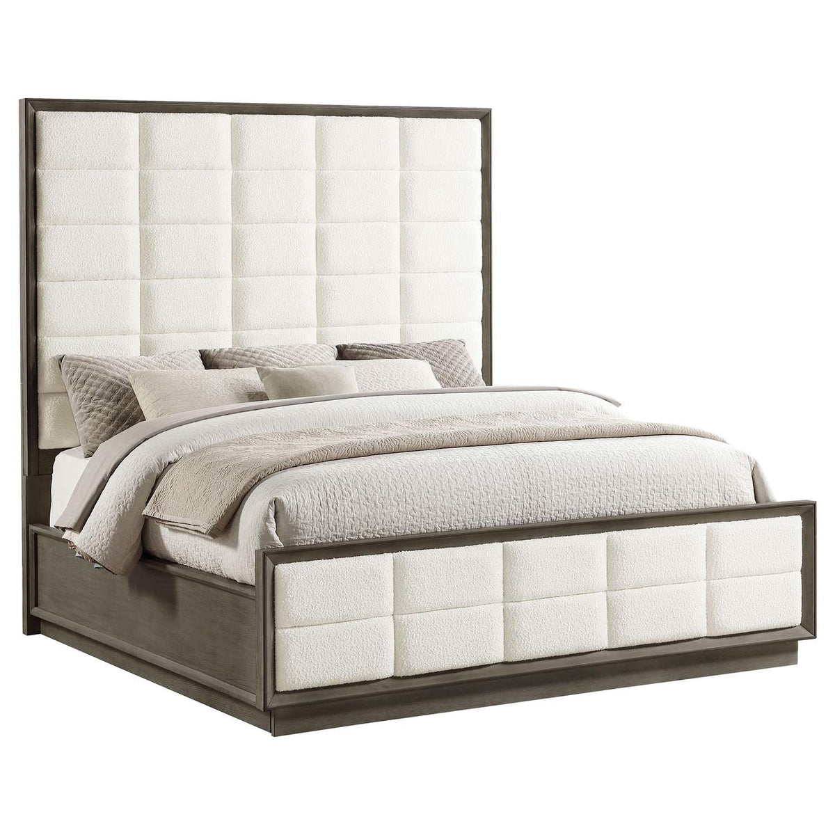 223271KE Durango 80-inch Eastern King Panel Bed Taupe Oak