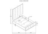223271Q-S4 Durango 4-piece Queen Bedroom Set Taupe Oak
