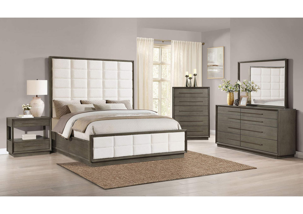 223271Q-S5 Durango 5-piece Queen Bedroom Set Taupe Oak