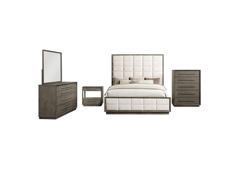 223271Q-S5 Durango 5-piece Queen Bedroom Set Taupe Oak