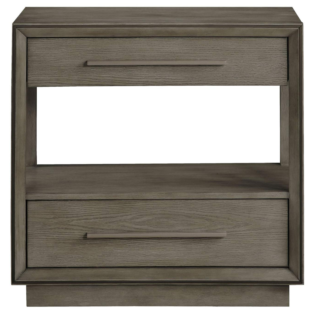 223272 Durango 2-drawer Nightstand Bedside Table Taupe Oak