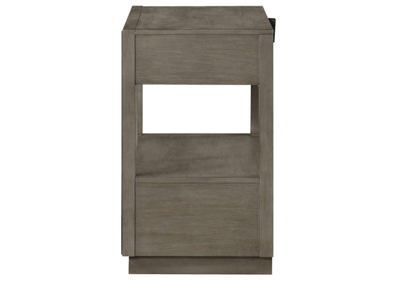 223272 Durango 2-drawer Nightstand Bedside Table Taupe Oak