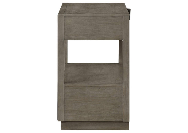 223272 Durango 2-drawer Nightstand Bedside Table Taupe Oak