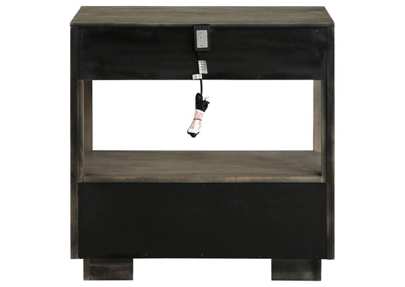 223272 Durango 2-drawer Nightstand Bedside Table Taupe Oak