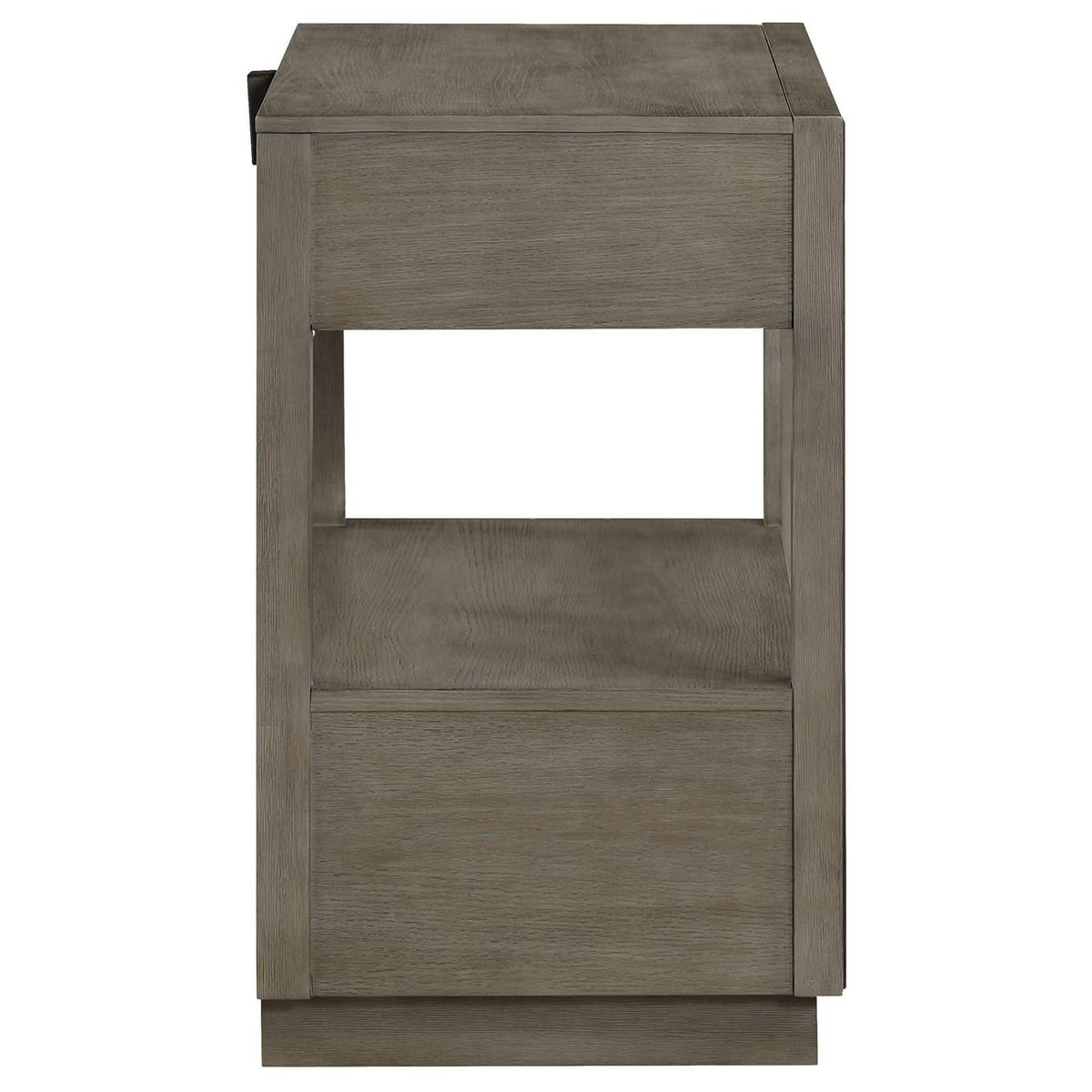 223272 Durango 2-drawer Nightstand Bedside Table Taupe Oak