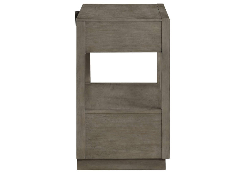 223272 Durango 2-drawer Nightstand Bedside Table Taupe Oak