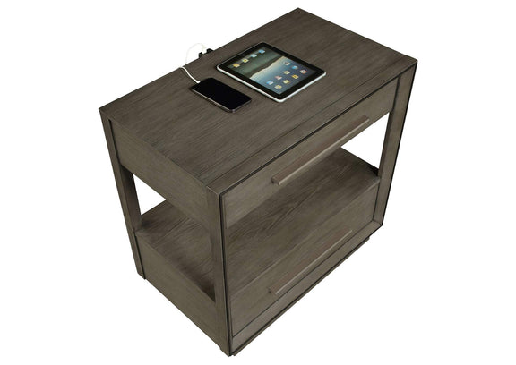 223272 Durango 2-drawer Nightstand Bedside Table Taupe Oak