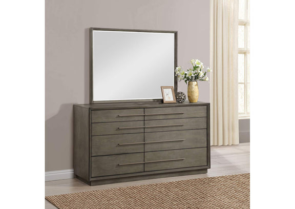 223273M Durango 8-drawer Dresser and Mirror Taupe Oak