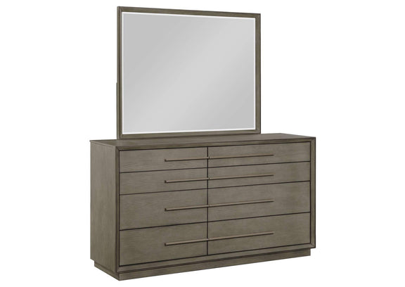 223273M Durango 8-drawer Dresser and Mirror Taupe Oak