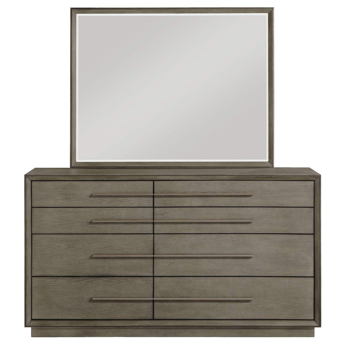 223273M Durango 8-drawer Dresser and Mirror Taupe Oak