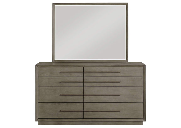 223273M Durango 8-drawer Dresser and Mirror Taupe Oak