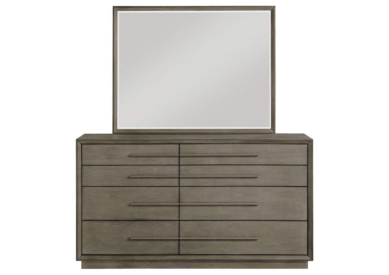 223273M Durango 8-drawer Dresser and Mirror Taupe Oak