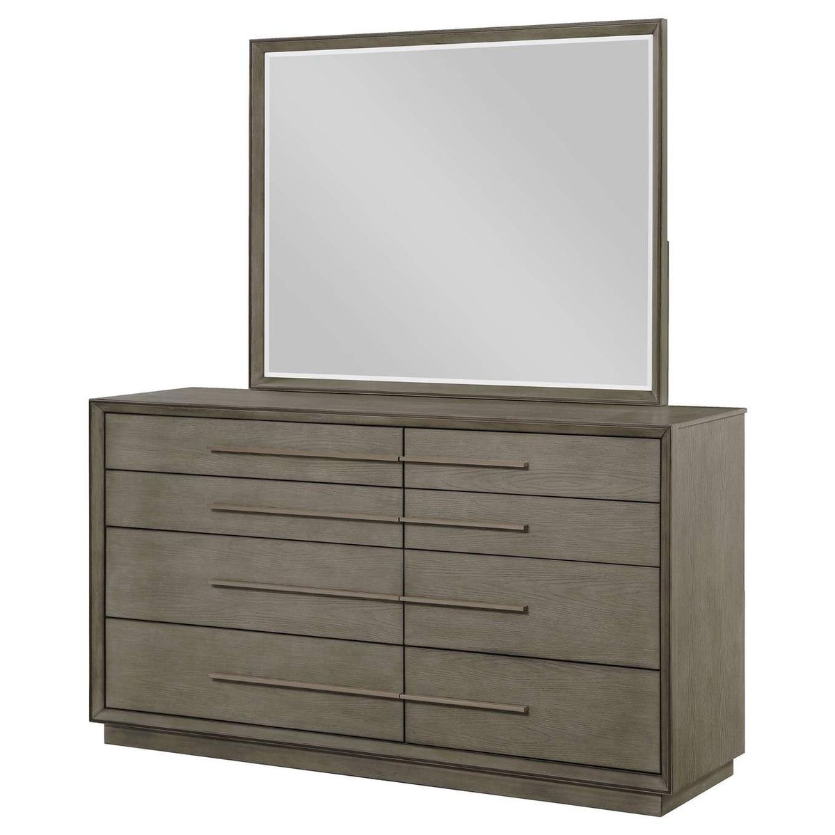 223273M Durango 8-drawer Dresser and Mirror Taupe Oak