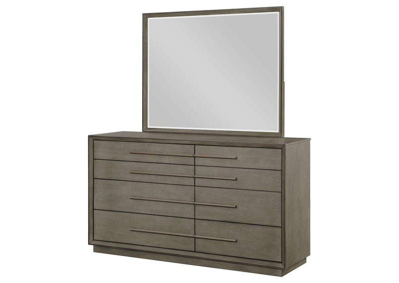 223273M Durango 8-drawer Dresser and Mirror Taupe Oak