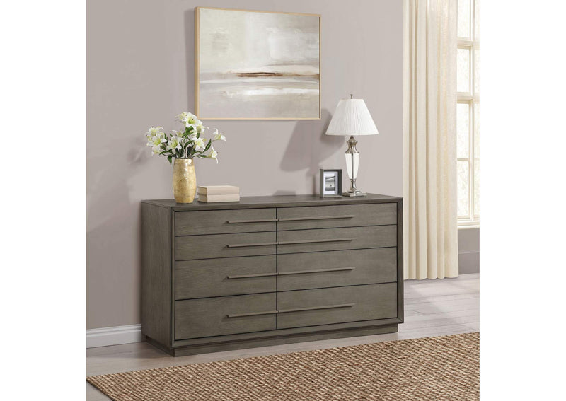 223273 Durango 8-drawer Dresser Taupe Oak