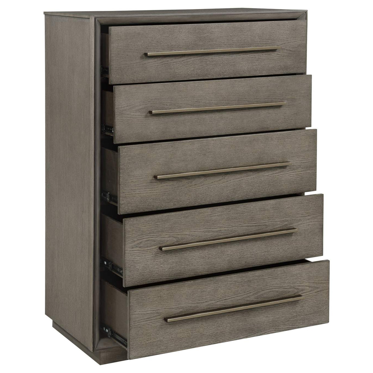223275 Durango 5-drawer Bedroom Chest Taupe Oak