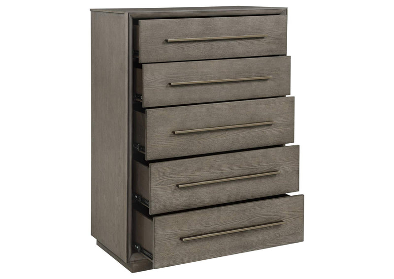 223275 Durango 5-drawer Bedroom Chest Taupe Oak
