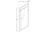 223280 Durango 80-inch Standing Floor Mirror Washed Oak