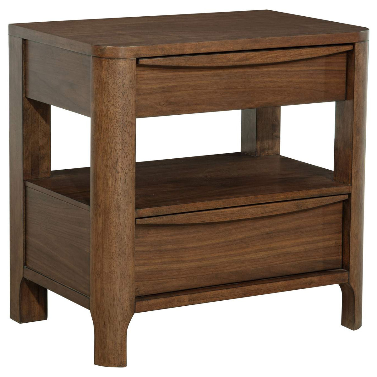 223321KE-S5 Maderia 5-piece Eastern King Bedroom Set Walnut
