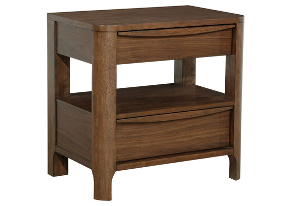 223321KE-S5 Maderia 5-piece Eastern King Bedroom Set Walnut
