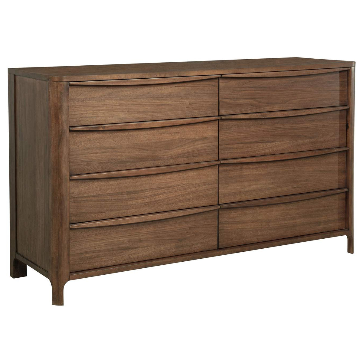 223321KE-S5 Maderia 5-piece Eastern King Bedroom Set Walnut