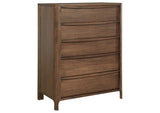 223321KE-S5 Maderia 5-piece Eastern King Bedroom Set Walnut