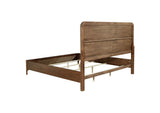 223321KE Maderia 57-inch Upholstered Eastern King Panel Bed Walnut