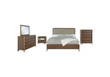 223321KW-S5 Maderia 5-piece California King Bedroom Set Walnut