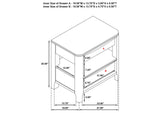 223321Q-S4 Maderia 4-piece Queen Bedroom Set Walnut