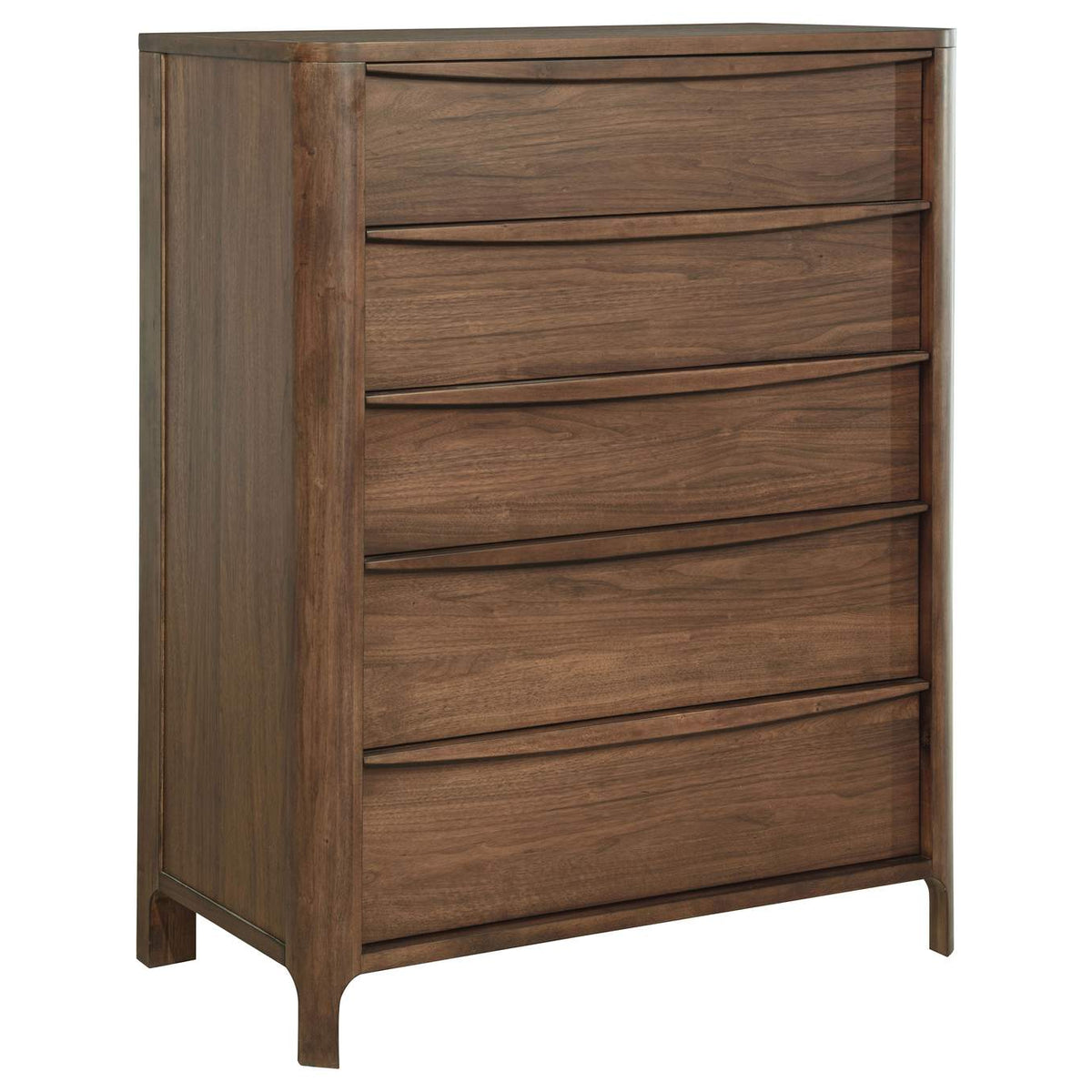 223321Q-S5 Maderia 5-piece Queen Bedroom Set Walnut