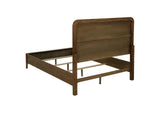 223321Q Maderia 57-inch Upholstered Queen Panel Bed Walnut