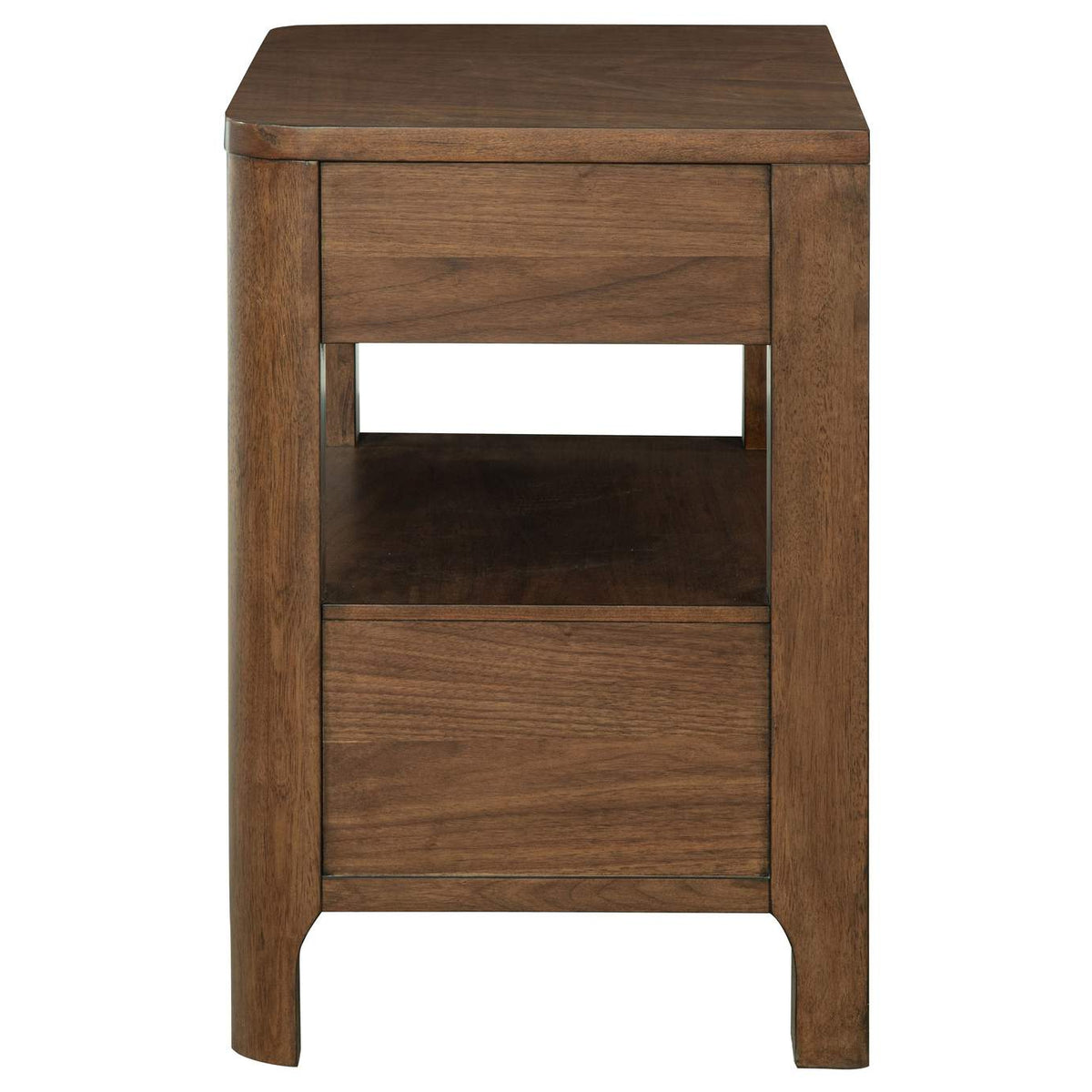 223322 Maderia 2-drawer Nightstand Bedside Table Walnut