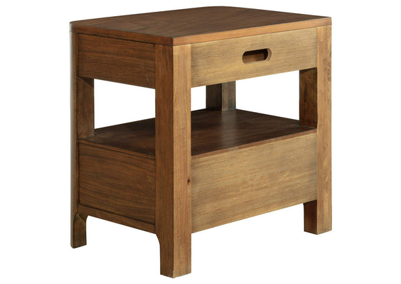 223322 Maderia 2-drawer Nightstand Bedside Table Walnut