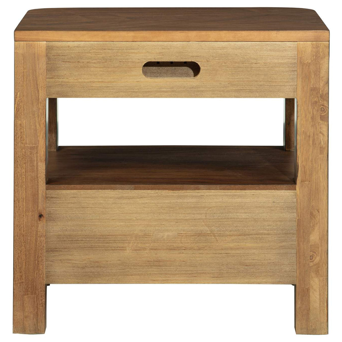 223322 Maderia 2-drawer Nightstand Bedside Table Walnut