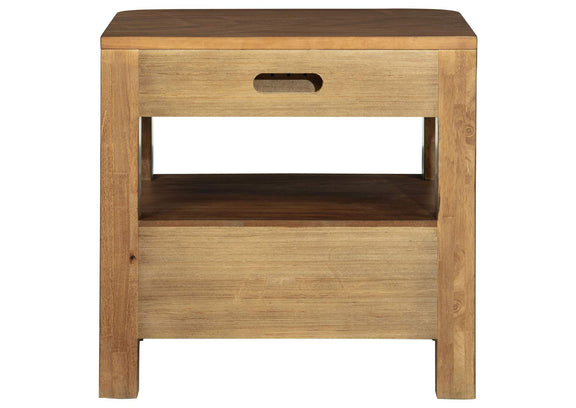 223322 Maderia 2-drawer Nightstand Bedside Table Walnut