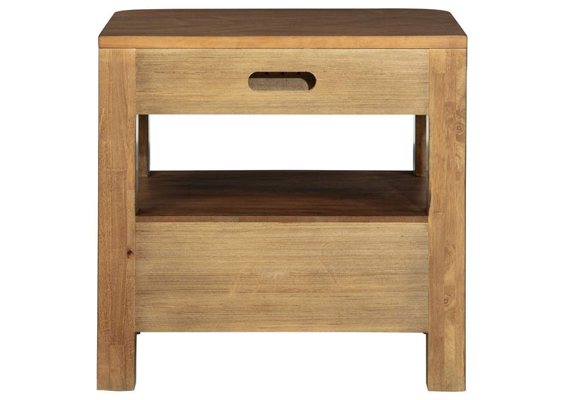 223322 Maderia 2-drawer Nightstand Bedside Table Walnut