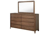 223323M Maderia 8-drawer Dresser and Mirror Walnut
