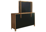 223323M Maderia 8-drawer Dresser and Mirror Walnut