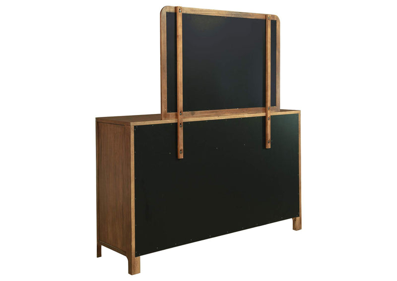 223323M Maderia 8-drawer Dresser and Mirror Walnut