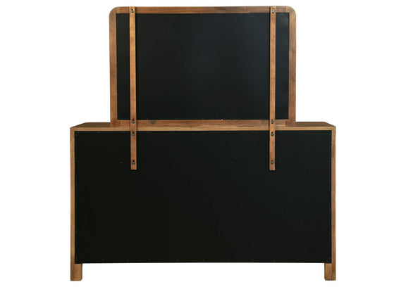 223323M Maderia 8-drawer Dresser and Mirror Walnut