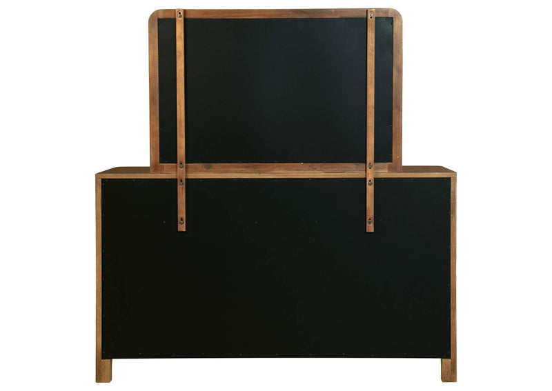 223323M Maderia 8-drawer Dresser and Mirror Walnut