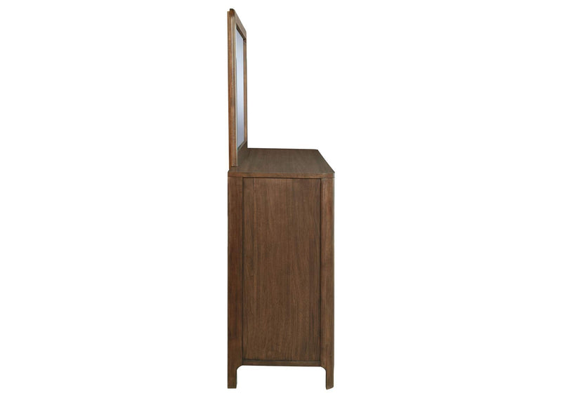 223323M Maderia 8-drawer Dresser and Mirror Walnut